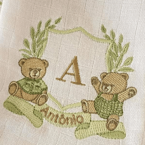 Matriz de bordado Moldura com Ursinhos Matriz de bordado Moldura com Ursinhos