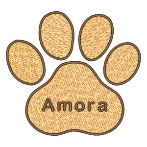 Matriz de bordado Bandana Pet com Nome Matriz de bordado Bandana Pet com Nome
