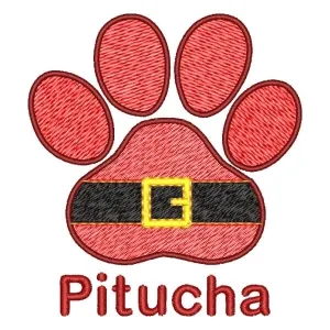 Matriz de bordado Bandana Pet Natalina com Nome Matriz de bordado Bandana Pet Natalina com Nome