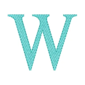 Matriz de bordado Alfabeto Letra W Maiúscula Matriz de bordado Alfabeto Letra W Maiúscula