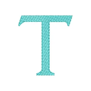 Matriz de bordado Alfabeto Letra T Maiúscula Matriz de bordado Alfabeto Letra T Maiúscula