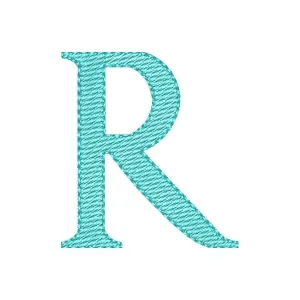 Matriz de bordado Alfabeto Letra R Maiúscula Matriz de bordado Alfabeto Letra R Maiúscula