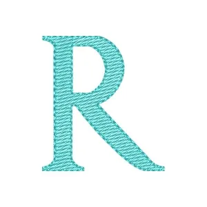 Matriz de bordado Alfabeto Letra R Maiúscula Matriz de bordado Alfabeto Letra R Maiúscula