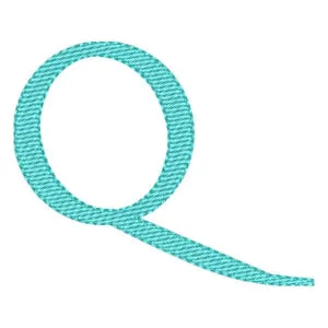 Matriz de bordado Alfabeto Letra Q Maiúscula Matriz de bordado Alfabeto Letra Q Maiúscula