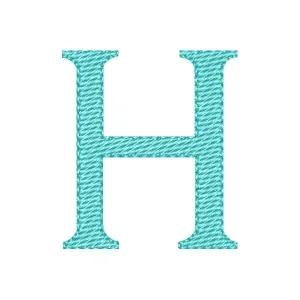 Matriz de bordado Alfabeto Letra H Maiúscula Matriz de bordado Alfabeto Letra H Maiúscula