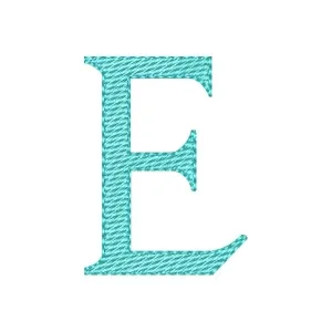 Matriz de bordado Alfabeto Letra E Maiúscula Matriz de bordado Alfabeto Letra E Maiúscula