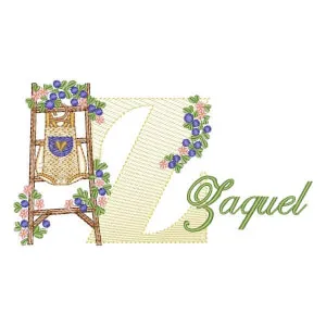 Matriz de bordado Monograma com Nome Letra Z Matriz de bordado Monograma com Nome Letra Z