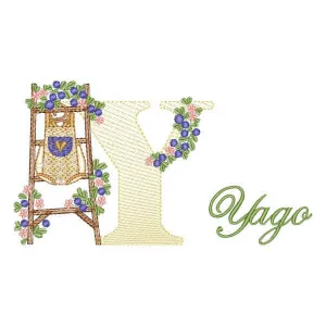 Matriz de bordado Monograma com Nome Letra Y Matriz de bordado Monograma com Nome Letra Y
