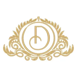 Matriz de bordado Letra D em Moldura Matriz de bordado Letra D em Moldura