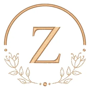 Matriz de bordado Alfabeto em Moldura Letra Z Matriz de bordado Alfabeto em Moldura Letra Z