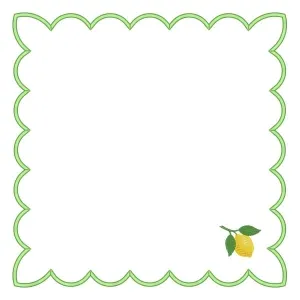 Matriz de bordado Moldura Sousplat com Limão Siciliano Matriz de bordado Moldura Sousplat com Limão Siciliano