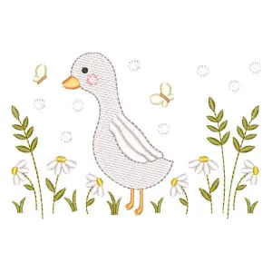 Matriz de bordado Cisnes no Jardim (Pontos Leves) Matriz de bordado Cisnes no Jardim (Pontos Leves)