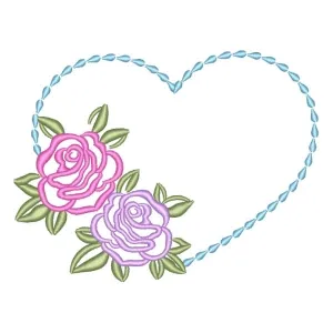 Matriz de bordado Arranjo de Rosas em Contorno Matriz de bordado Arranjo de Rosas em Contorno