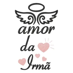 Matriz de bordado Amor da irmã Matriz de bordado Amor da irmã