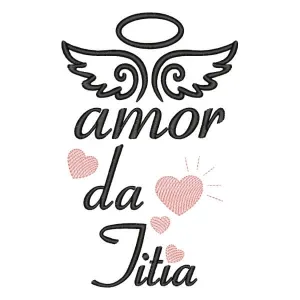 Matriz de bordado Amor da Titia Matriz de bordado Amor da Titia