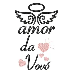 Matriz de bordado Amor da Vovó Matriz de bordado Amor da Vovó