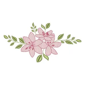 Matriz de bordado Floral (Pontos Leves) Matriz de bordado Floral (Pontos Leves)