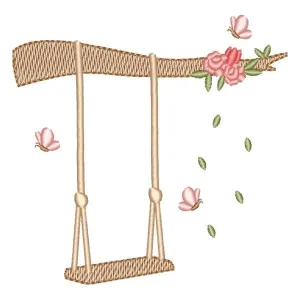 Matriz de bordado Balanço Jardim Delicado (Pontos Leves) Matriz de bordado Balanço Jardim Delicado (Pontos Leves)