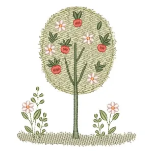 Matriz de bordado Arvore da Fazenda Matriz de bordado Arvore da Fazenda