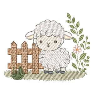 Matriz de bordado Ovelhinha na Fazenda Matriz de bordado Ovelhinha na Fazenda