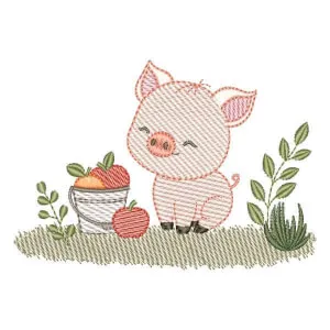 Matriz de bordado Porquinho na Fazenda Matriz de bordado Porquinho na Fazenda