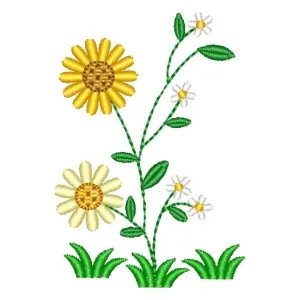 Matriz de bordado Floral margarida Matriz de bordado Floral margarida