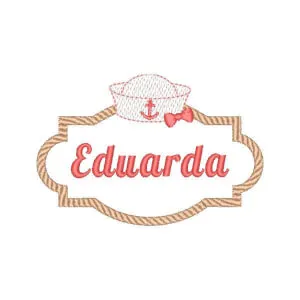 Matriz de bordado Moldura com Ursinha Marinheira (Pontos Leves) Matriz de bordado Moldura com Ursinha Marinheira (Pontos Leves)