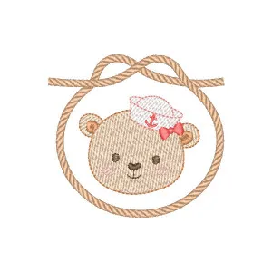 Matriz de bordado Moldura com Ursinha Marinheira (Pontos Leves) Matriz de bordado Moldura com Ursinha Marinheira (Pontos Leves)