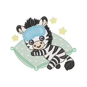 Matriz de bordado Zebra Deitada na Almofada Matriz de bordado Zebra Deitada na Almofada