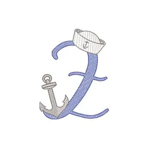 Matriz de bordado Z Marinheiro (Pontos Leves) Matriz de bordado Z Marinheiro (Pontos Leves)