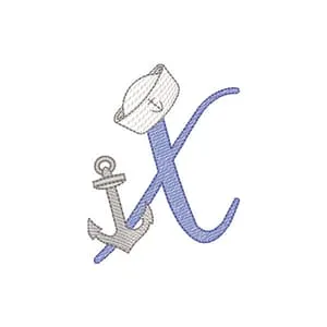 Matriz de bordado X Marinheiro (Pontos Leves) Matriz de bordado X Marinheiro (Pontos Leves)