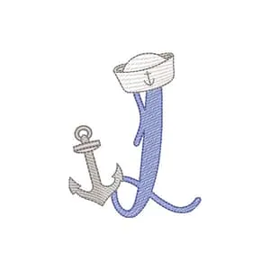 Matriz de bordado L Marinheiro (Pontos Leves) Matriz de bordado L Marinheiro (Pontos Leves)