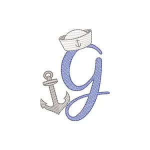 Matriz de bordado G Marinheiro (Pontos Leves) Matriz de bordado G Marinheiro (Pontos Leves)