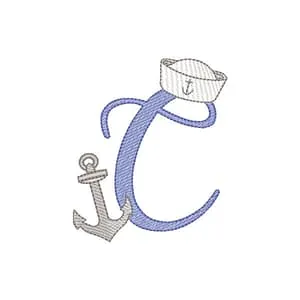 Matriz de bordado C Marinheiro (Pontos Leves) Matriz de bordado C Marinheiro (Pontos Leves)