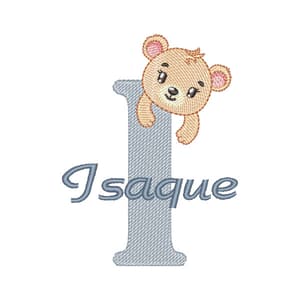 Matriz de bordado Alfabeto Ursinho Letra I (Pontos Leves) Matriz de bordado Alfabeto Ursinho Letra I (Pontos Leves)