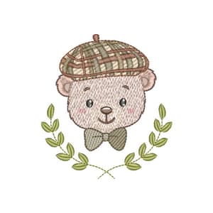 Matriz de bordado Moldura Ursinho Vintage (Pontos Leves) Matriz de bordado Moldura Ursinho Vintage (Pontos Leves)