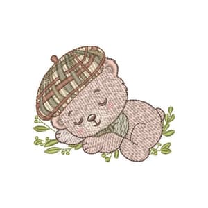 Matriz de bordado Ursinho Vintage Dormindo (Pontos Leeves) Matriz de bordado Ursinho Vintage Dormindo (Pontos Leeves)