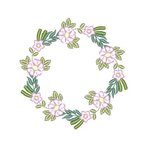 Matriz de bordado Moldura Florzinha Matriz de bordado Moldura Florzinha