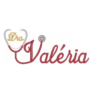 Matriz de bordado Alfabeto e Estetoscópio - Letra V Matriz de bordado Alfabeto e Estetoscópio - Letra V