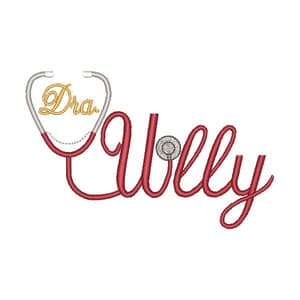 Matriz de bordado Alfabeto e Estetoscópio - Letra U Matriz de bordado Alfabeto e Estetoscópio - Letra U