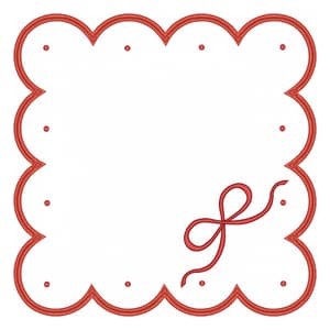 Matriz de bordado Moldura guardanapo Laço (Aplique) Matriz de bordado Moldura guardanapo Laço (Aplique)