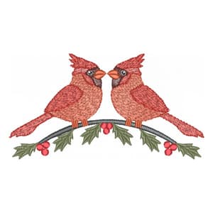 Matriz de bordado Cardeal no Galho (Pontos Leves) Matriz de bordado Cardeal no Galho (Pontos Leves)