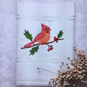 Matriz de bordado Cardeal no Galho (Pontos Leves) Matriz de bordado Cardeal no Galho (Pontos Leves)