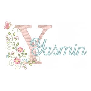 Matriz de bordado Letra Y com Nome Alfabeto Doce Primavera (Pontos Leves) Matriz de bordado Letra Y com Nome Alfabeto Doce Primavera (Pontos Leves)