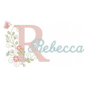 Matriz de bordado Letra R com Nome Alfabeto Doce Primavera (Pontos Leves) Matriz de bordado Letra R com Nome Alfabeto Doce Primavera (Pontos Leves)