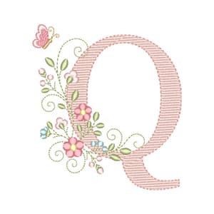 Matriz de bordado Letra Q Alfabeto Doce Primavera (Pontos Leves) Matriz de bordado Letra Q Alfabeto Doce Primavera (Pontos Leves)