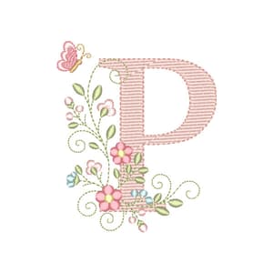 Matriz de bordado Letra P Alfabeto Doce Primavera (Pontos Leves) Matriz de bordado Letra P Alfabeto Doce Primavera (Pontos Leves)