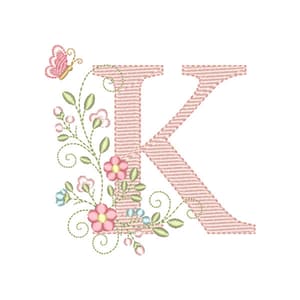 Matriz de bordado Letra K Alfabeto Doce Primavera (Pontos Leves) Matriz de bordado Letra K Alfabeto Doce Primavera (Pontos Leves)