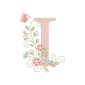 Matriz de bordado Letra I Alfabeto Doce Primavera (Pontos Leves) Matriz de bordado Letra I Alfabeto Doce Primavera (Pontos Leves)