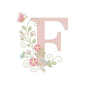Matriz de bordado Letra F Alfabeto Doce Primavera (Pontos Leves) Matriz de bordado Letra F Alfabeto Doce Primavera (Pontos Leves)